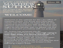 Tablet Screenshot of matthewsuttonlaw.com